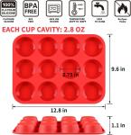 Oilproof Muffin Silicone Baking Tray Lightweight Heat Resistant