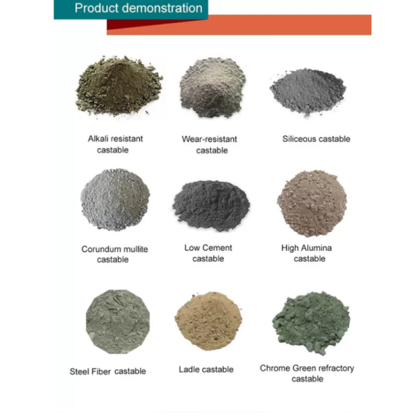 Industrial Furnace Refractory Low Cement Castable High Temp Casting Refractory Material