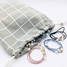 Velvet Jewelry Pouch with Snap Button for Necklaces Bracelet Rings Watch,bracelet, necklace, rings, watch GIFT PACKAGE