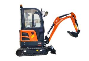 Wholesale ZG020U Miniexcavator 2 Tone Tailless Bucekt 0.05M³ With Cabin EPA Rubber Track Kubota CAT JCB from china suppliers