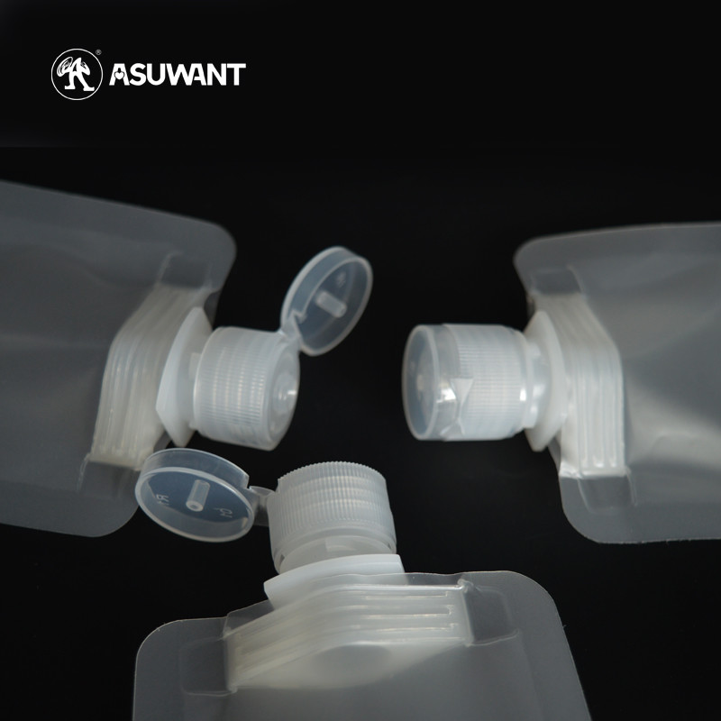 250ml 500ml Refillable VMPET Liquid Spout Bags SA8000 Beverage Spout Bags
