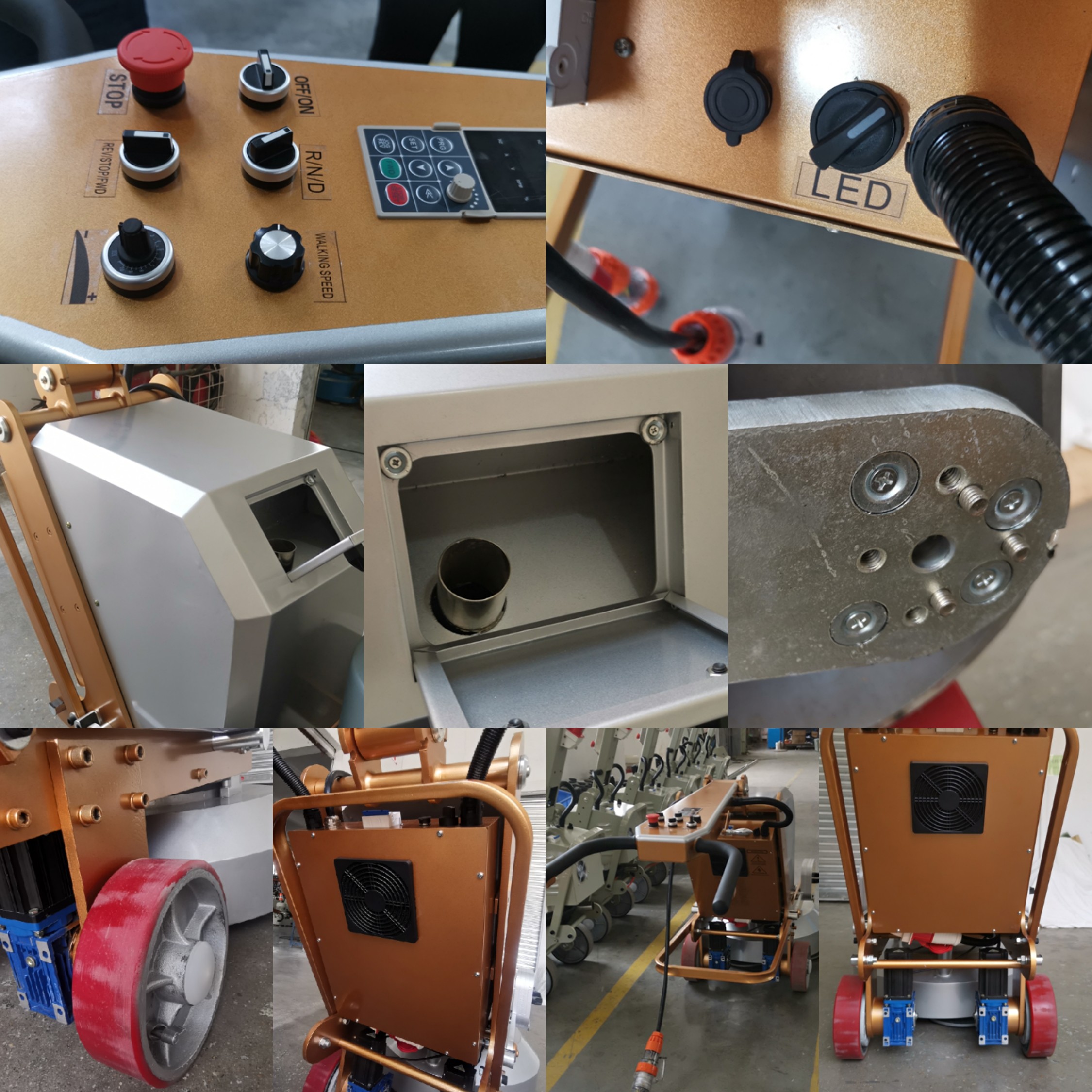 Marble , Granite , Stone Floor Polisher 275mm Plate High Efficiency