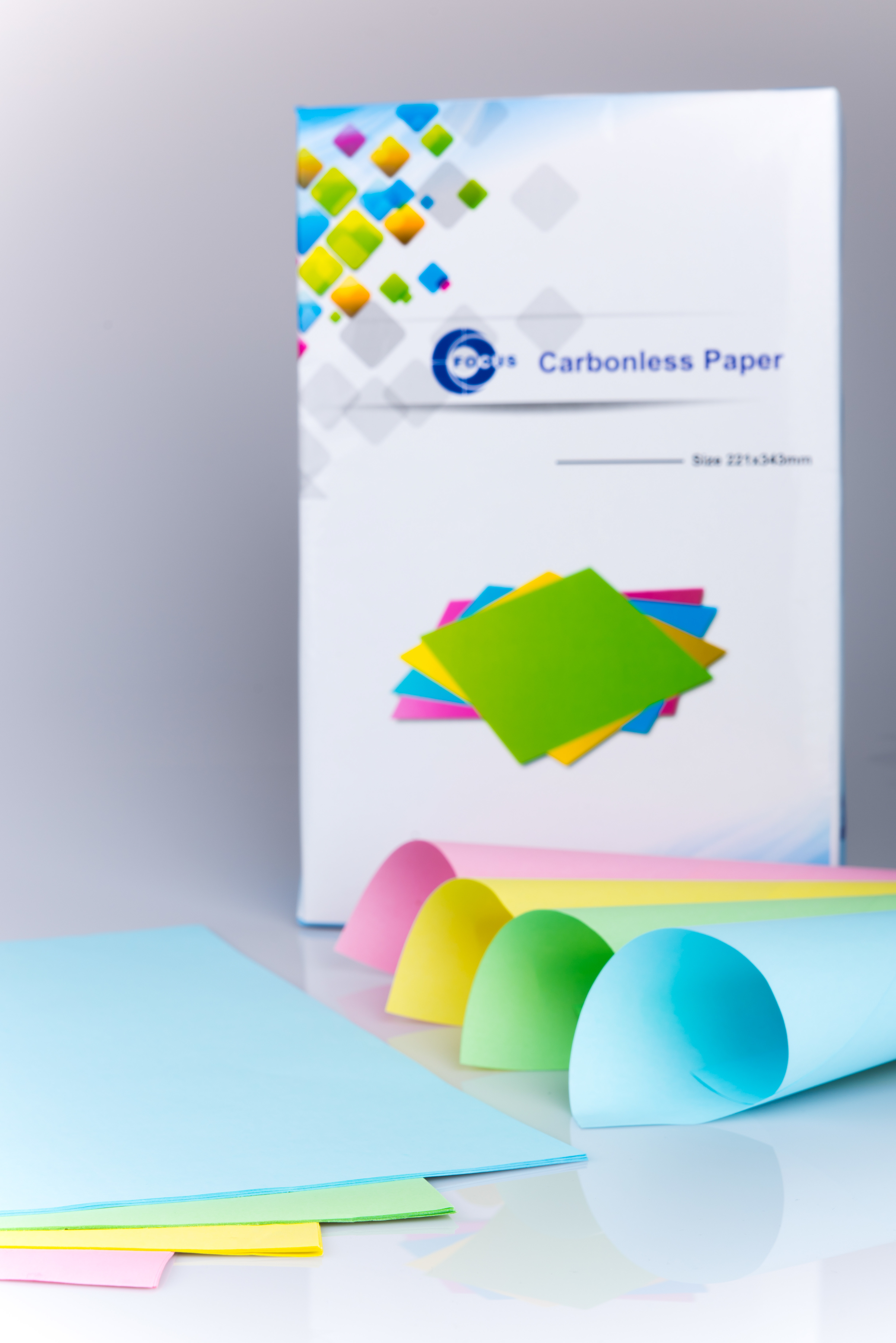 100% Virgin Wood Pulp Blue or Black Image NCR Paper CB/CFB/CF
