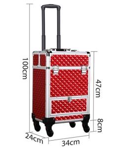 Wholesale Large Capacity Aluminum Makeup Case With 4 Retractable Trays from china suppliers