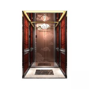 Wholesale Split Door Home Villa Elevator 1m To 1.75m/S Mirror Stainless Steel Platform Lift Gearless from china suppliers