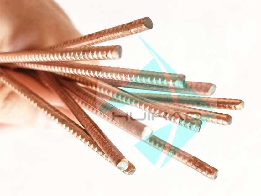 90mm Length Stud Welding Pins Ship Deck Aluminum Alloy Flange Copper Coated