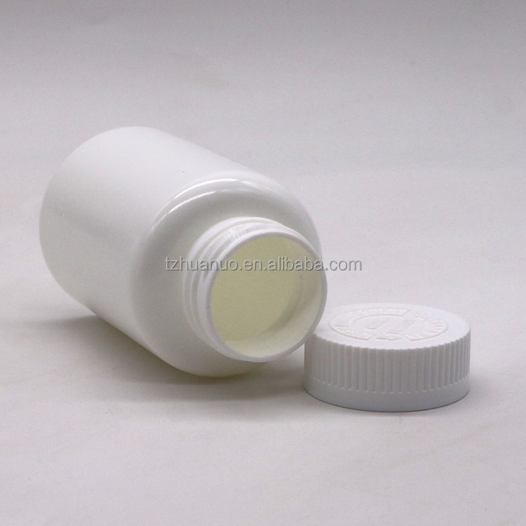 Customized Logo 175mL Round Shape PE Plastic Bottle for Solid Tablet Capsule Storage