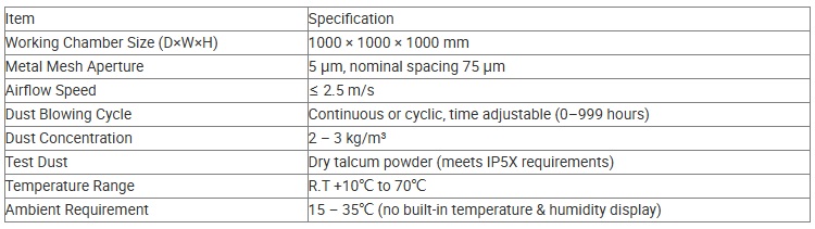 Programmable Sand and Dust Test Chamber, Electronic Environment Simulation Dustproof Test Chamber