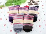 Promotional elegant christmas patterned design OEM supersoft wool dress hosiery