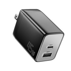 Wholesale ESSAGER ES-CD40 Series PD GaN Charger QC4.0 QC3.0 QC2.0 Dual 2 Ports USB C 45W from china suppliers