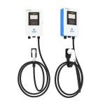 7KW/32A Blue And White Wall-Mounted / Column Electric Vehicle Charging Pile