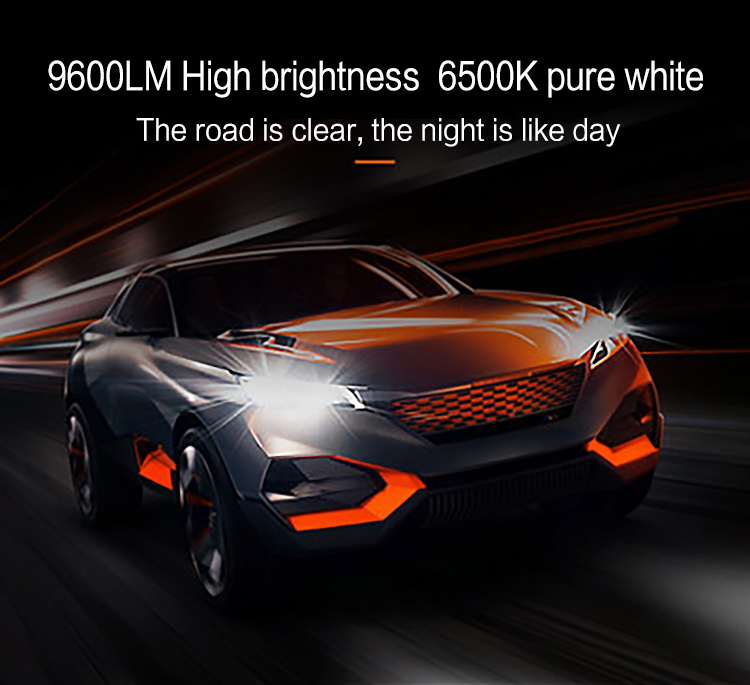 F80 160W 40000lm 9005 9006 Fog Light Bulb 3000K 4500K 6500K 8000K