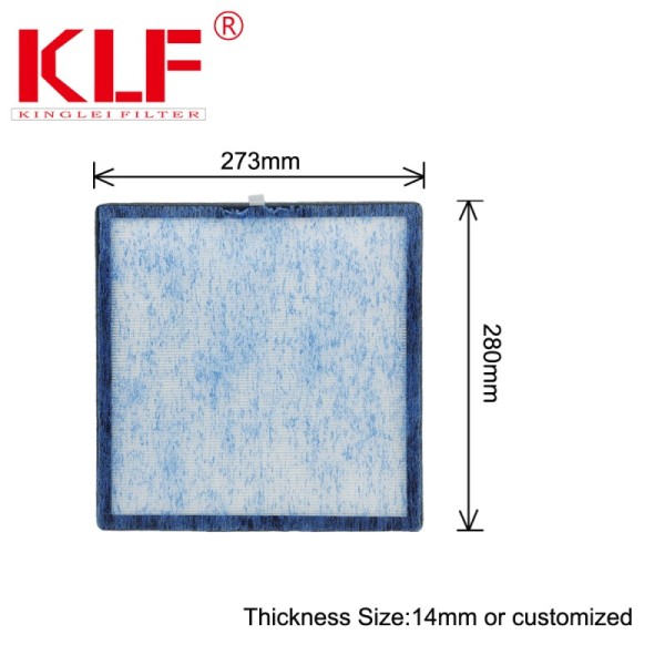 Blue Antibacterial Layer HEPA Grade Air Filter with Customizable Dimensions for High Efficiency Dust and Bacteria Removal