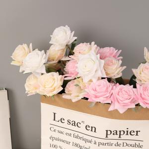 Wholesale Simulated Flower Texture Moisturizing Rose Wedding Decoration Home Living Room Decoration Silk Flower Fake Flower Rose from china suppliers