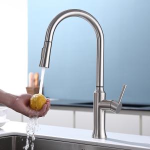Wholesale Wave Sensor 18/10 Stainless Steel Kitchen Faucets Eco Friendly CUPC Disc Cartridge from china suppliers