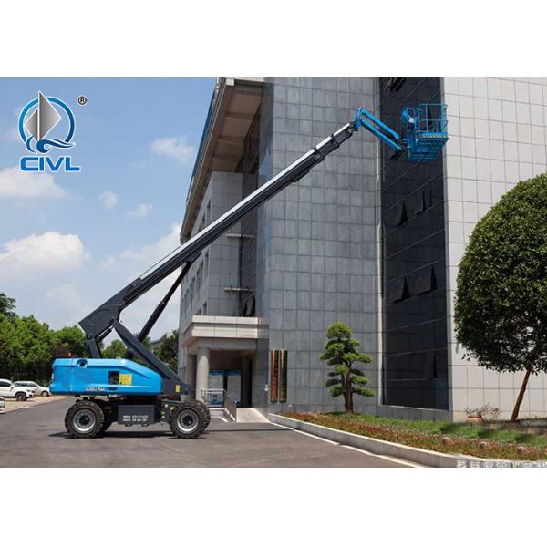 38.4m Straight Arm Aerial Work Platform 54kw Engine Cherry Picker
