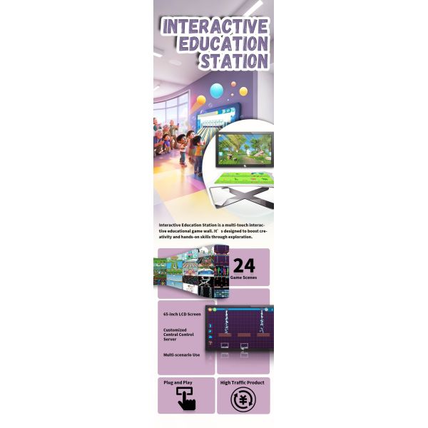 Interactive Play Learning System Interactive Education Screen for Restaurants Cafes