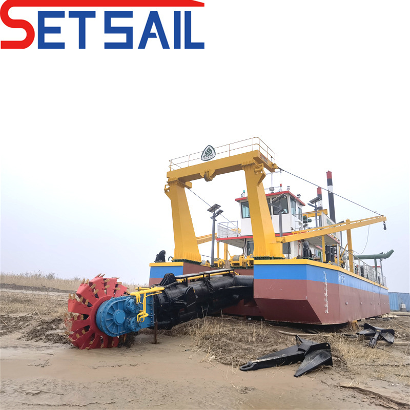 First Class Small Sand Wheel Bucket Dredger with Desiel Engine