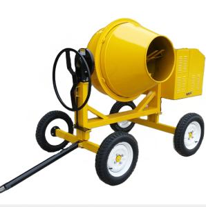 Wholesale 4 Wheel Mobile Concrete Mixer Machine 350L Small Gasoline Diesel Self - Discharging Concrete Mixer from china suppliers