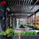 Rain Protection Powered Louvered Pergola Rodent Proof PVDF Coating