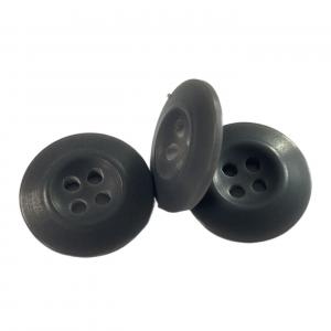 China Grey Color Melamine Buttons In 30L Round Shape Matt Finished Using On Military Uniforms on sale