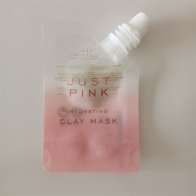 Round Lid Biodegradable Spout Pouch Cosmetic Packaging with Personalized Branding