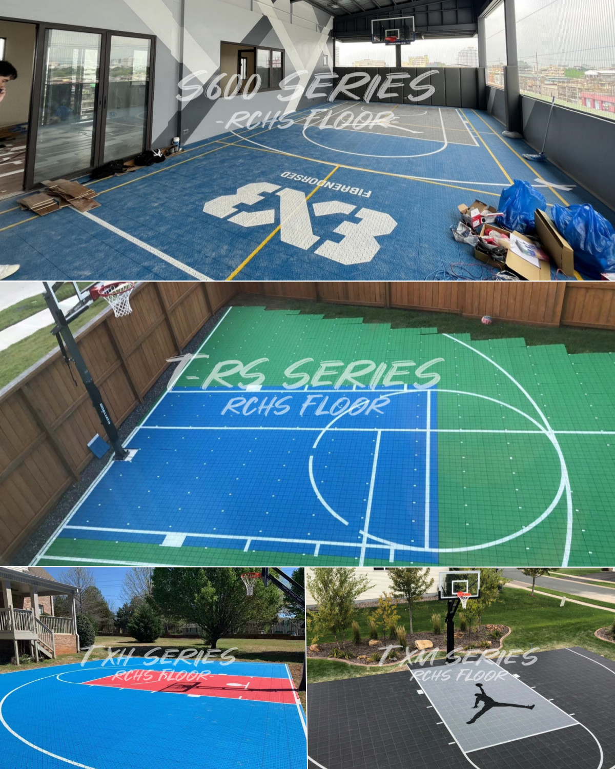 Outdoor Multi Sport Interlocking Tiles Pvc Pp Vinyl Basketball Court Floor