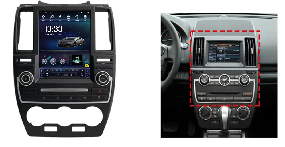 9.7'' Car Stereo Radio Android 13 For Land Rover Freelander 2 LR2 2007-2015