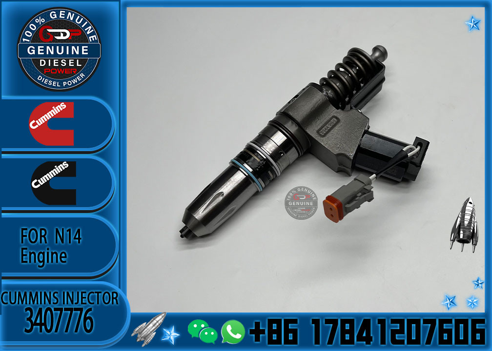 Real Fuel Injector Assembly 3407776 For Cummins Engine N14 Series