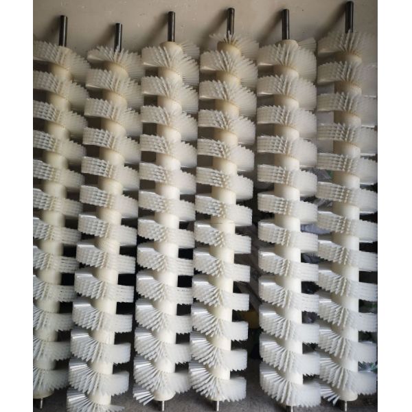 ROSH Customized Size Conveyor Cleaning Brush Various Shape Filament Cylindrical Roller Brush