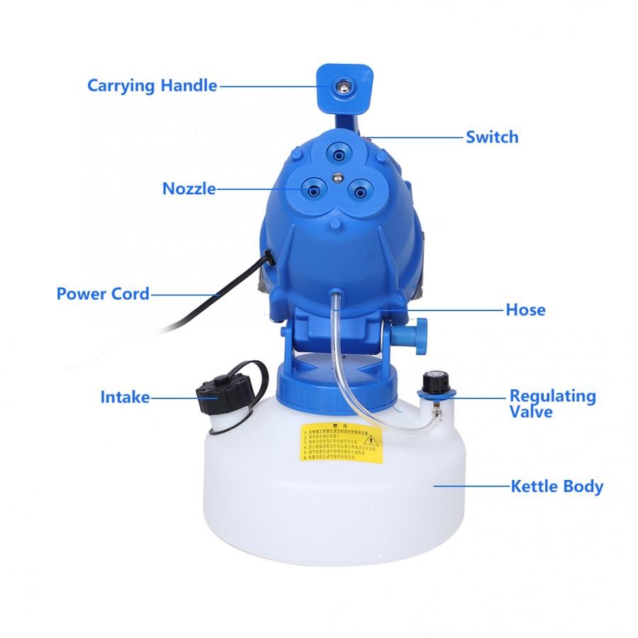 COOLRAIN 4L Electric ULVS-8000 Fogger Sprayer corona virus COVID-19 Disinfection Sprayer AC 110-220V Nursery Sterilizer