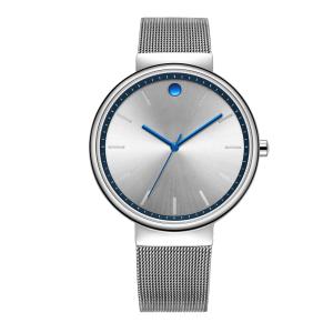Wholesale Silvery 40mm Fashionable Men'S Quartz Watch Round Smooth Surface from china suppliers