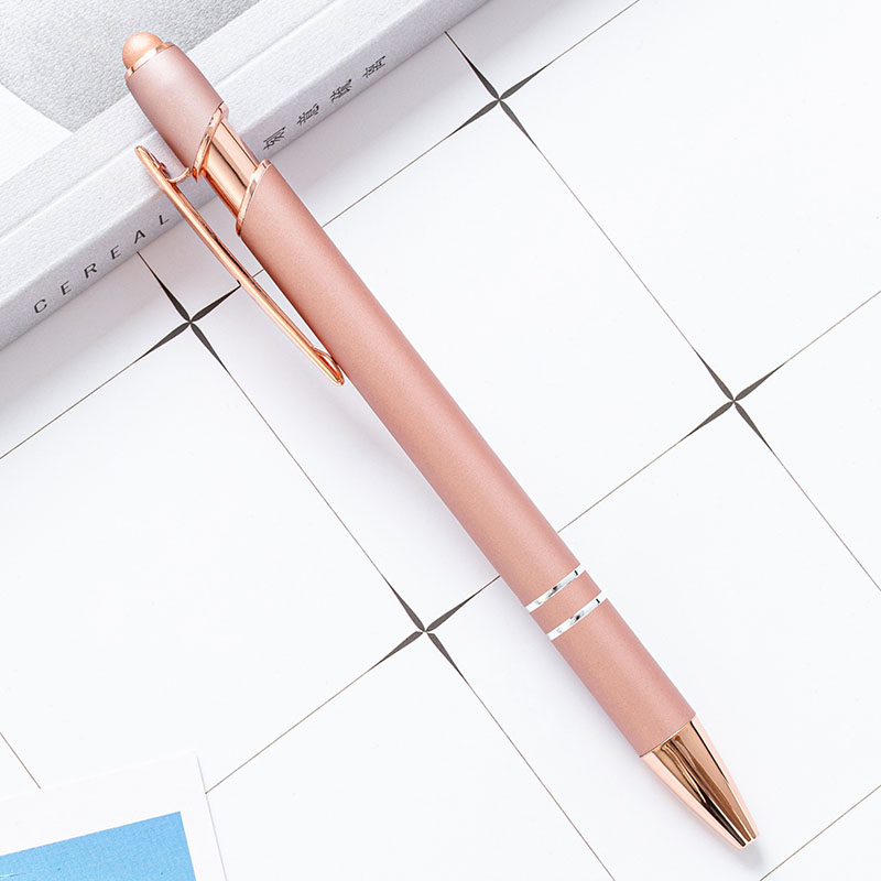 240M Writing Metal Office Ballpoint Pen with Custom Logo and Soft Touch Screen Stylus