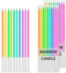 Rainbow Birthday Candles - Colorful Birthday Candle Cake Candles Cupcake Candles