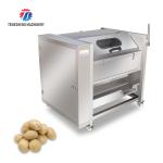 180KG Lotus root taro peanut cleaning machine to mud stainless steel roller