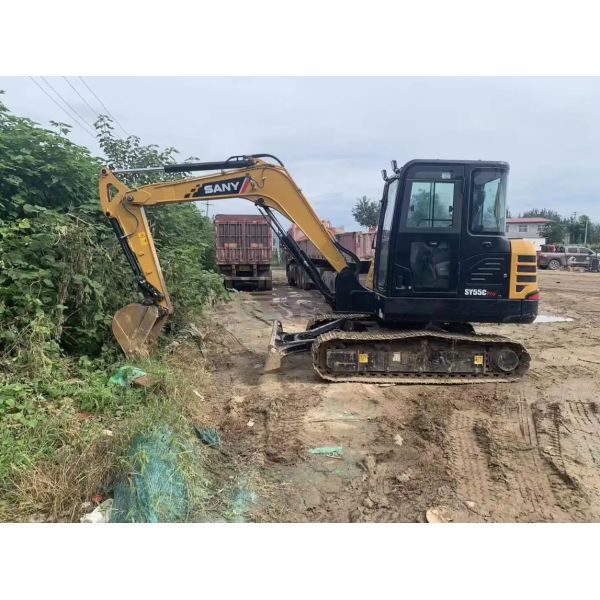 Popular Second Hand 5T Mini Digger Used Sany SY55C Crawler Excavator