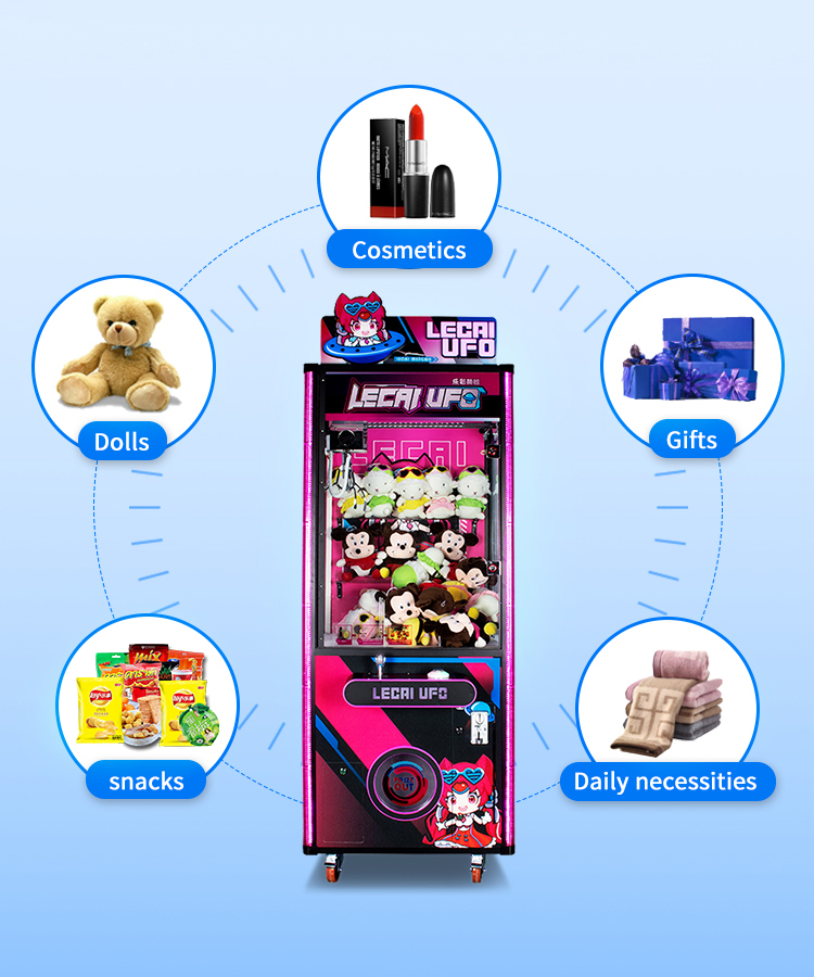 Full Size Claw Machine Candy Grabber Fun Zone 80KG Capacity for Entertainment Venues