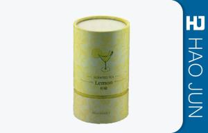 Wholesale High End Printed Cardboard Cylinder Tubes For Food , Green Color from china suppliers
