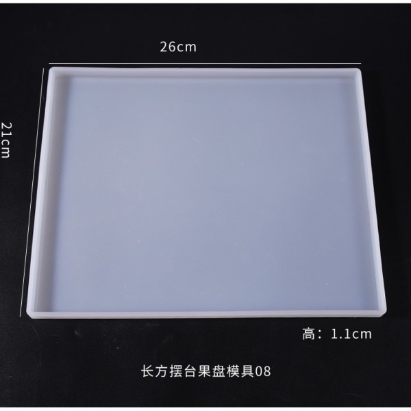 DIY crystal dropper mold irregular shaped mold rectangular fruit tray table ornament silicone mold