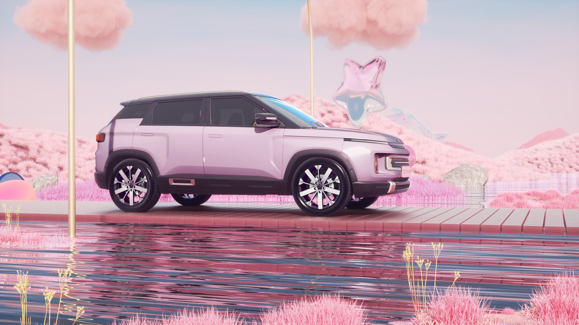 2023 High-Performance Geely Icon Small SUV Gas Car with Multi-link Rear Suspension