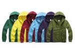 Lightweight Youth Sports Uniforms , Jersey Fabric Zipper Closure Sportswear For