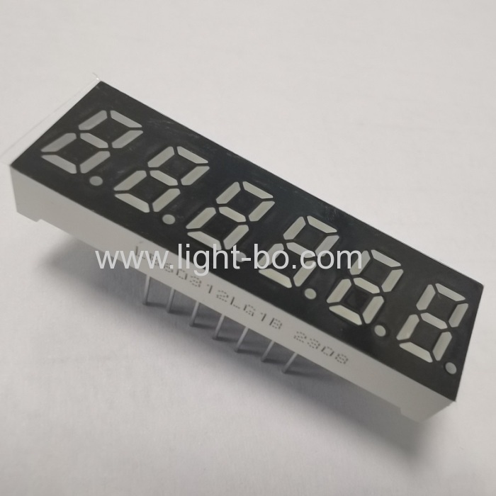 Green Small Size 6 Digit 7 Segment LED Display Common Cathode for Frequency Converter