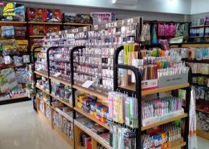 Wholesale Various Color Metal Shelving Units With Wood Shelves Convenience Store Use from china suppliers