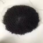 4mm 8x10 Afro Kinky Toupee Indian Human Hair pieces Man Hair Wig Poly Skin