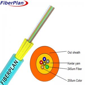 China Mini Bare Kevlar Strengthen Fiber Distribution Fiber Optic Cable on sale