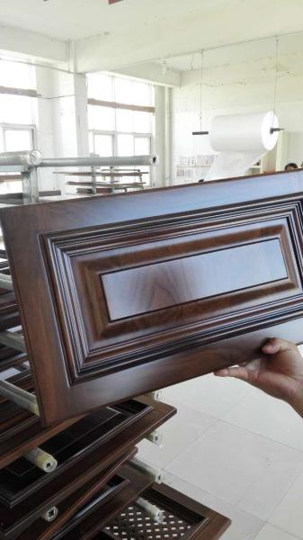 Luxury black walnut solid wood kitchen cabinet door ,walnut raised kitchen
