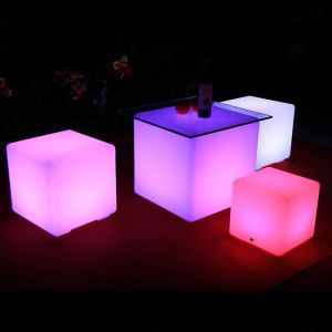 Plastic LED Cube Light With Remote Control And Adjustable Brightness