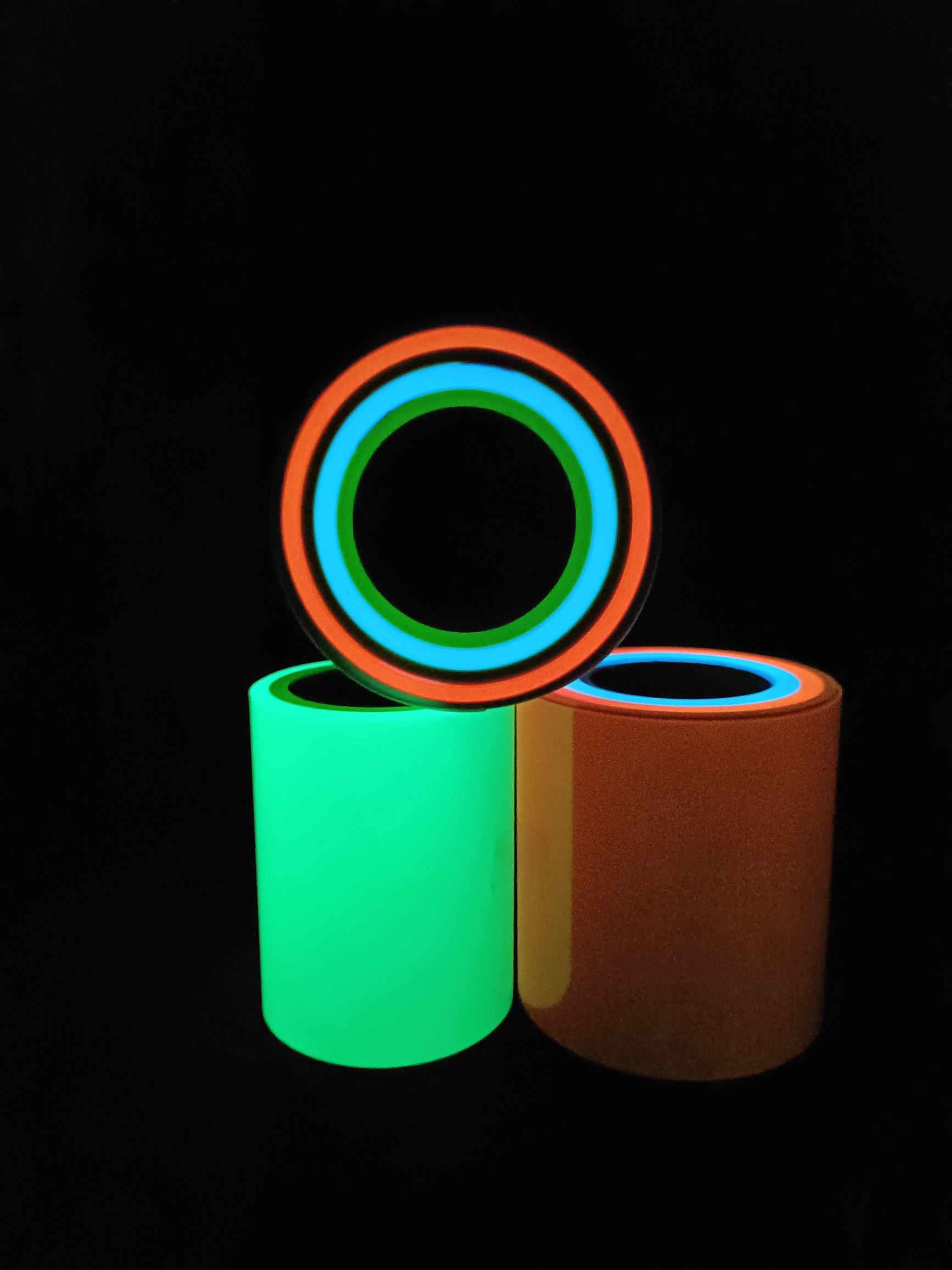 1mm - 2.5mm Glow In The Dark Reflective Tape Sports Wear Fashion Wear Colorful Luminous Tape
