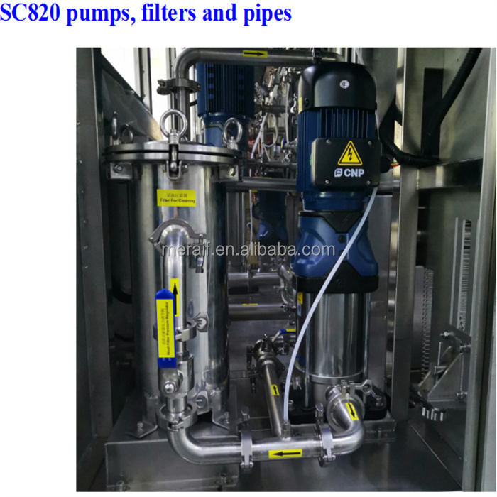 SC820 Semiconductor packaging spray cleaning machine with 28 pcs spray rods and long wash modular