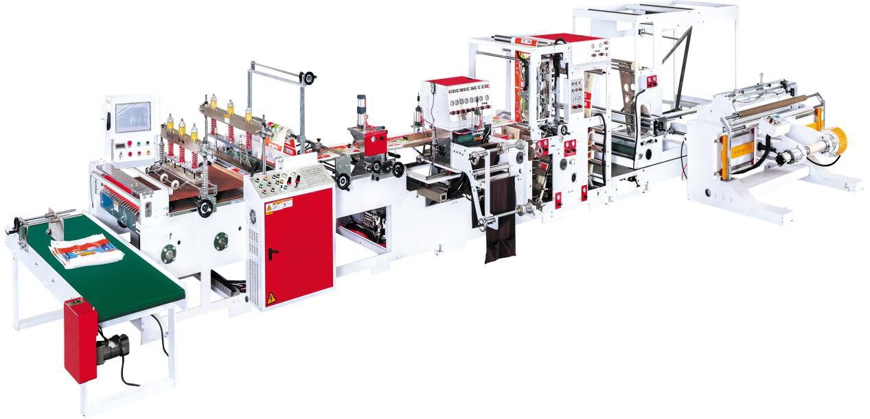 55 Bags/Min Hand Bag Manufacturing Machine 8kw 4000KG 1600mm